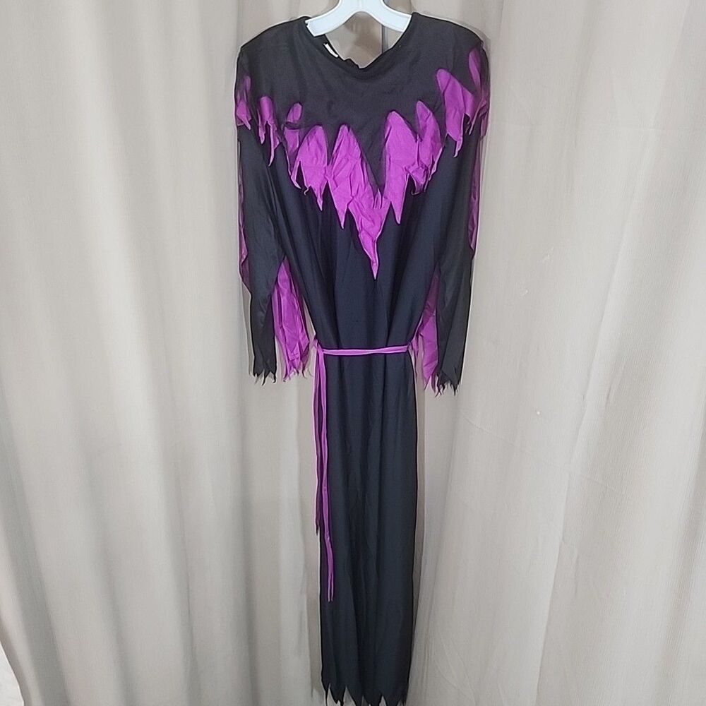 Costume Warlock Adult One Size Robe W/Shawl & Collar, Sash Disguise NEW